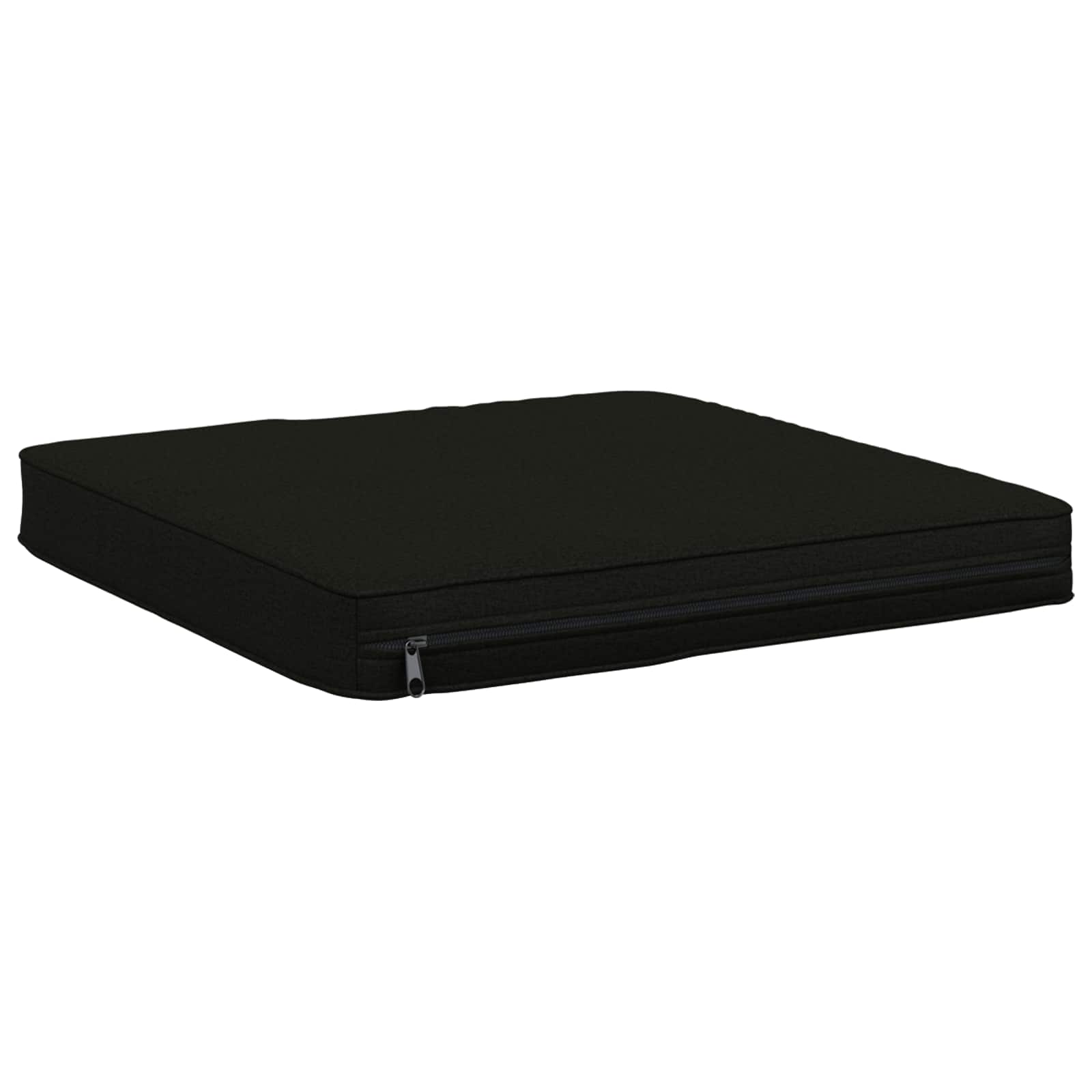Cuscini per Sedia in 4 Pezzi VUGHT 4 pcs 100% Poliestere Nero