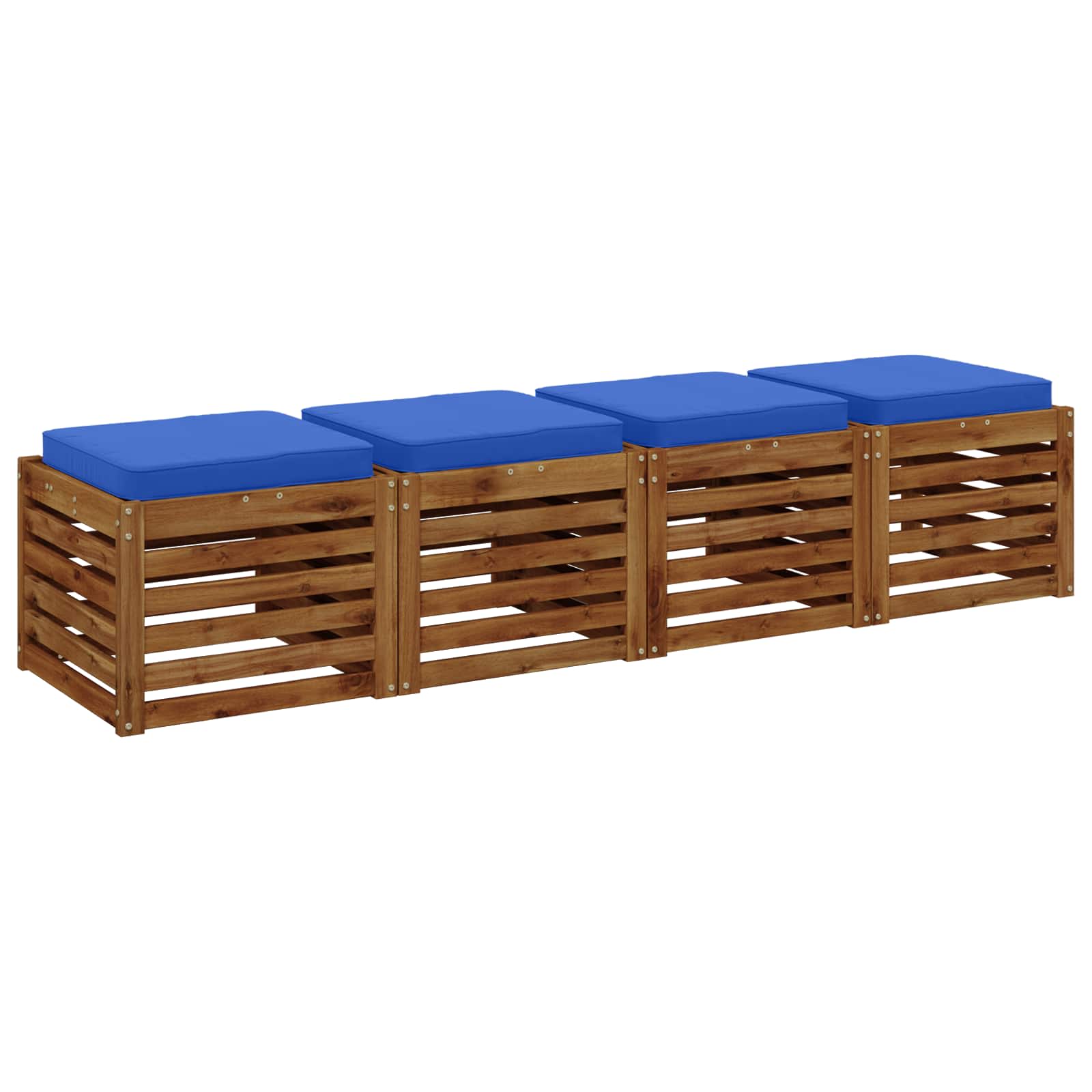 Cuscini per Sedia in 4 Pezzi VUGHT 4 pcs 100% Poliestere