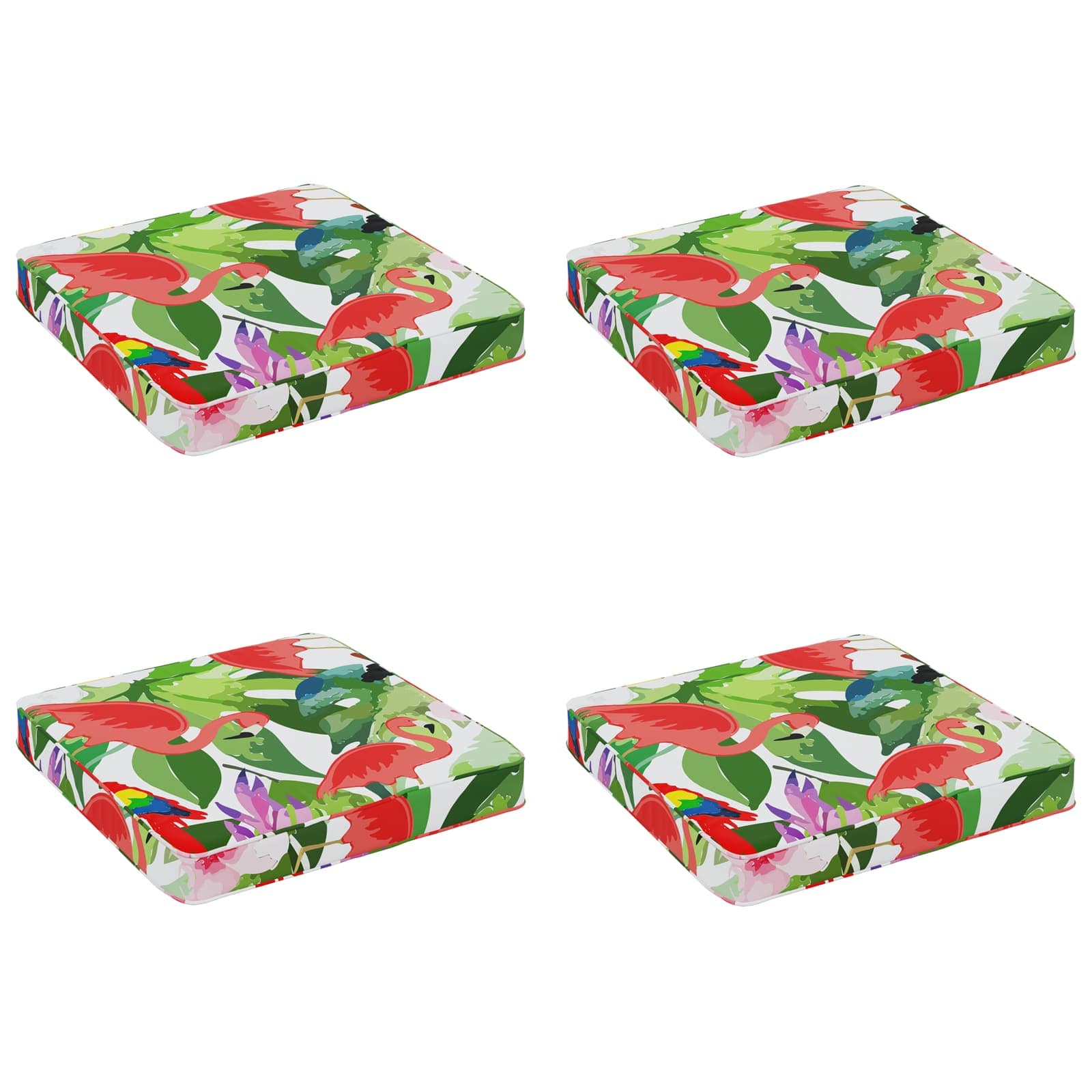 Cuscini per Sedia in 4 Pezzi VUGHT 4 pcs 100% Poliestere