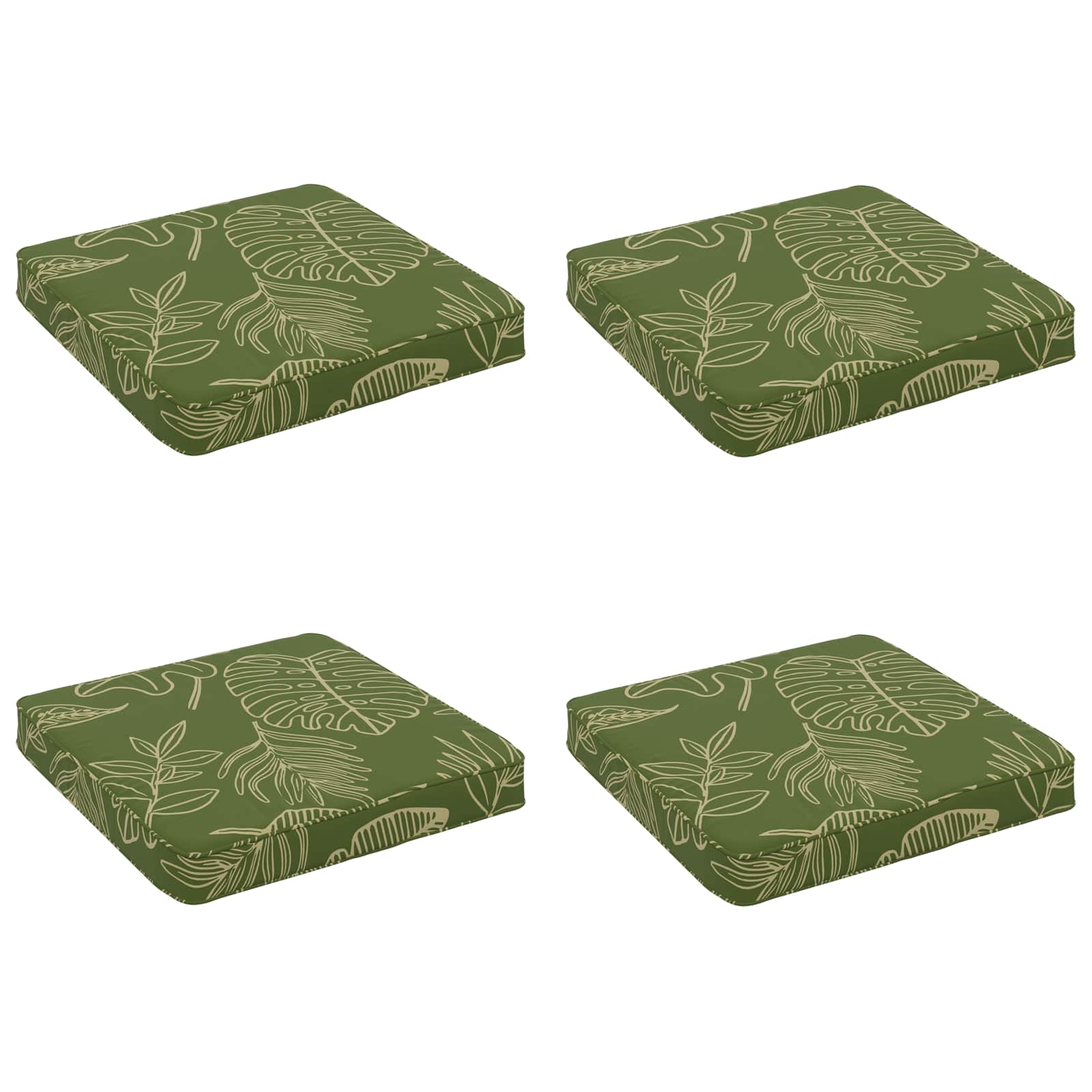 Cuscini per Sedia in 4 Pezzi VUGHT 4 pcs 100% Poliestere