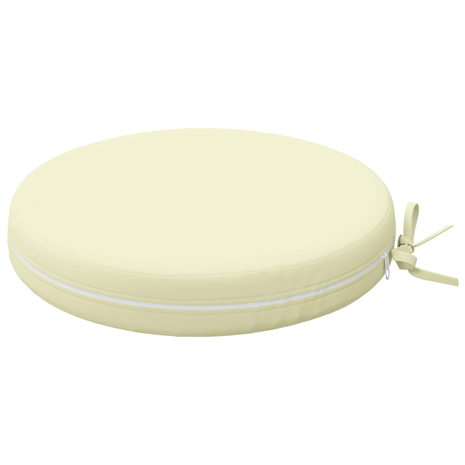 Cuscini per Sedia in 4 Pezzi SOEST 4 pz 100% Poliestere Crema