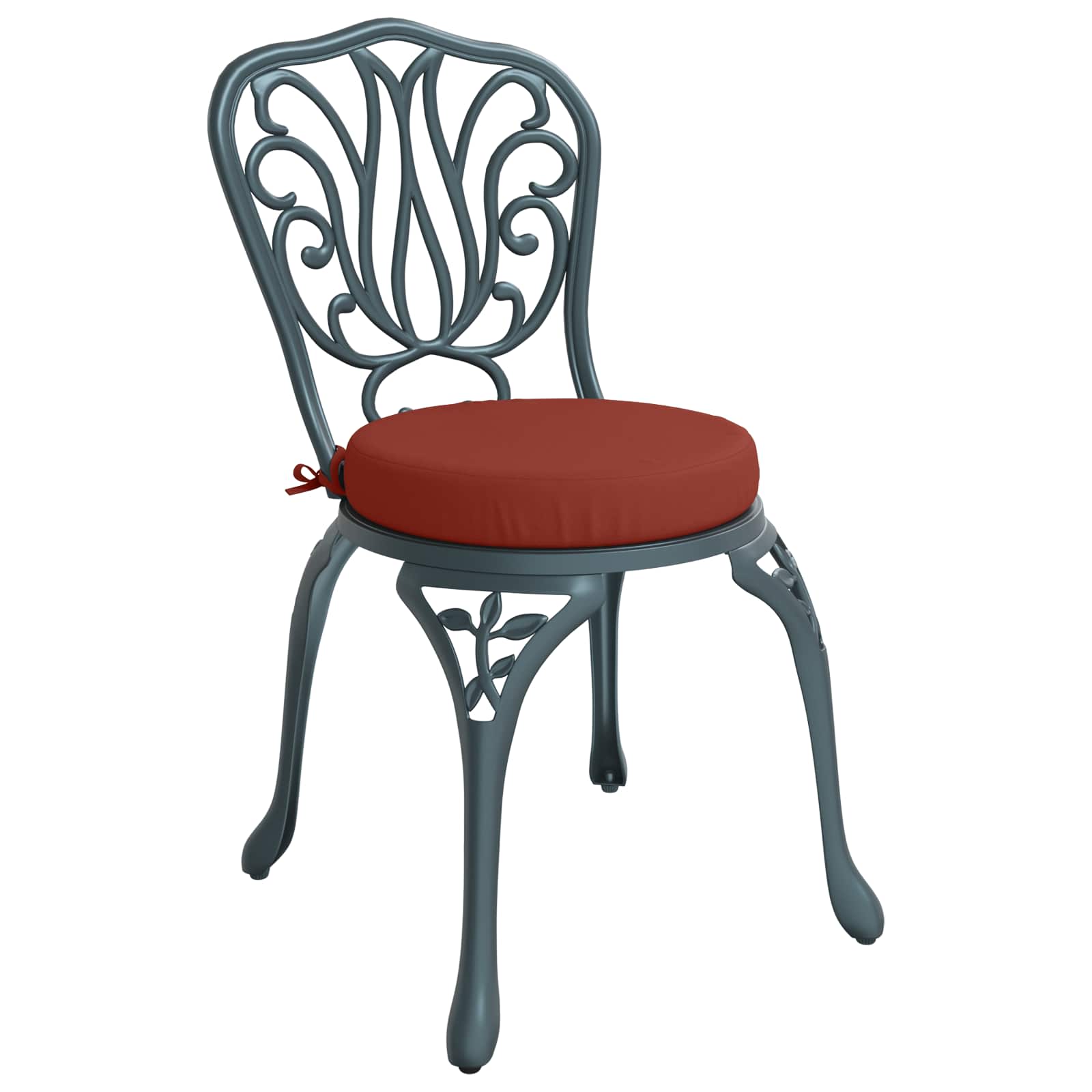 Cuscini per Sedia in 4 Pezzi SOEST 4 pz 100% Poliestere Rosso