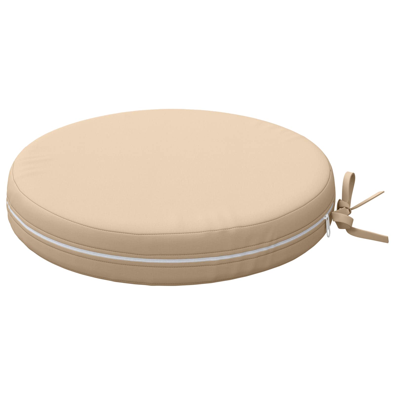 Cuscini per Sedia in 4 Pezzi SOEST 4 pz 100% Poliestere Crema