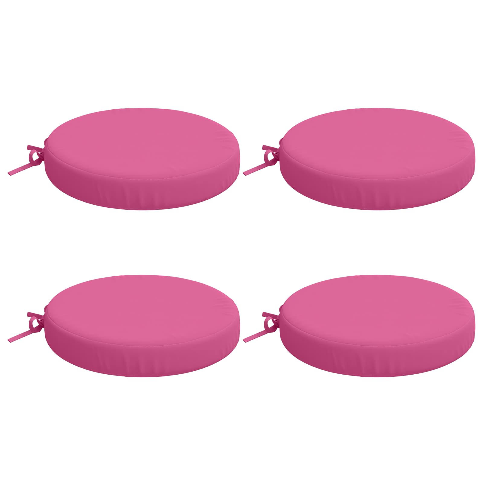 Cuscini per Sedia in 4 Pezzi SOEST 4 pz 100% Poliestere Rosa