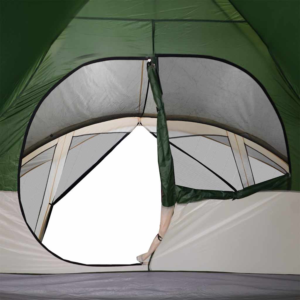 Tenda Familiare Cabina per 6 Persone Verde Impermeabile