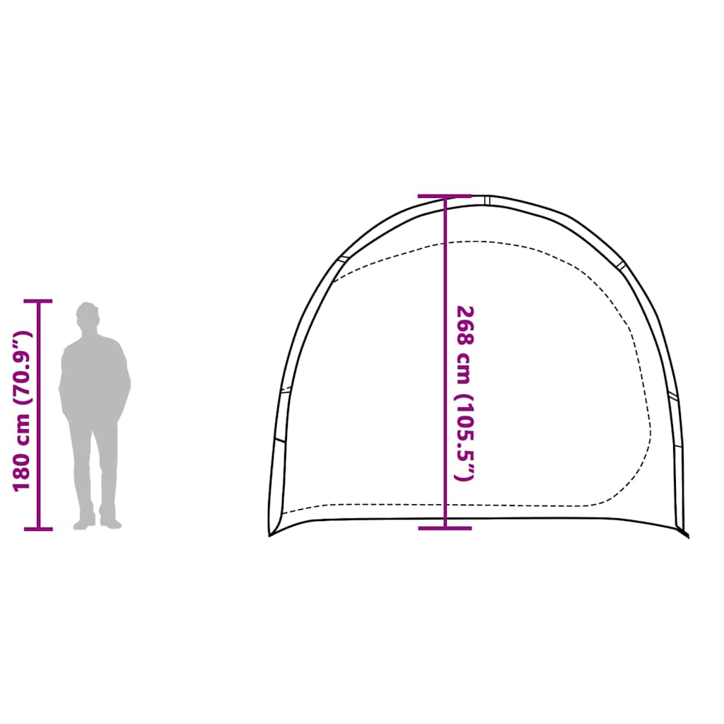 Tenda Portaoggetti Verde Impermeabile