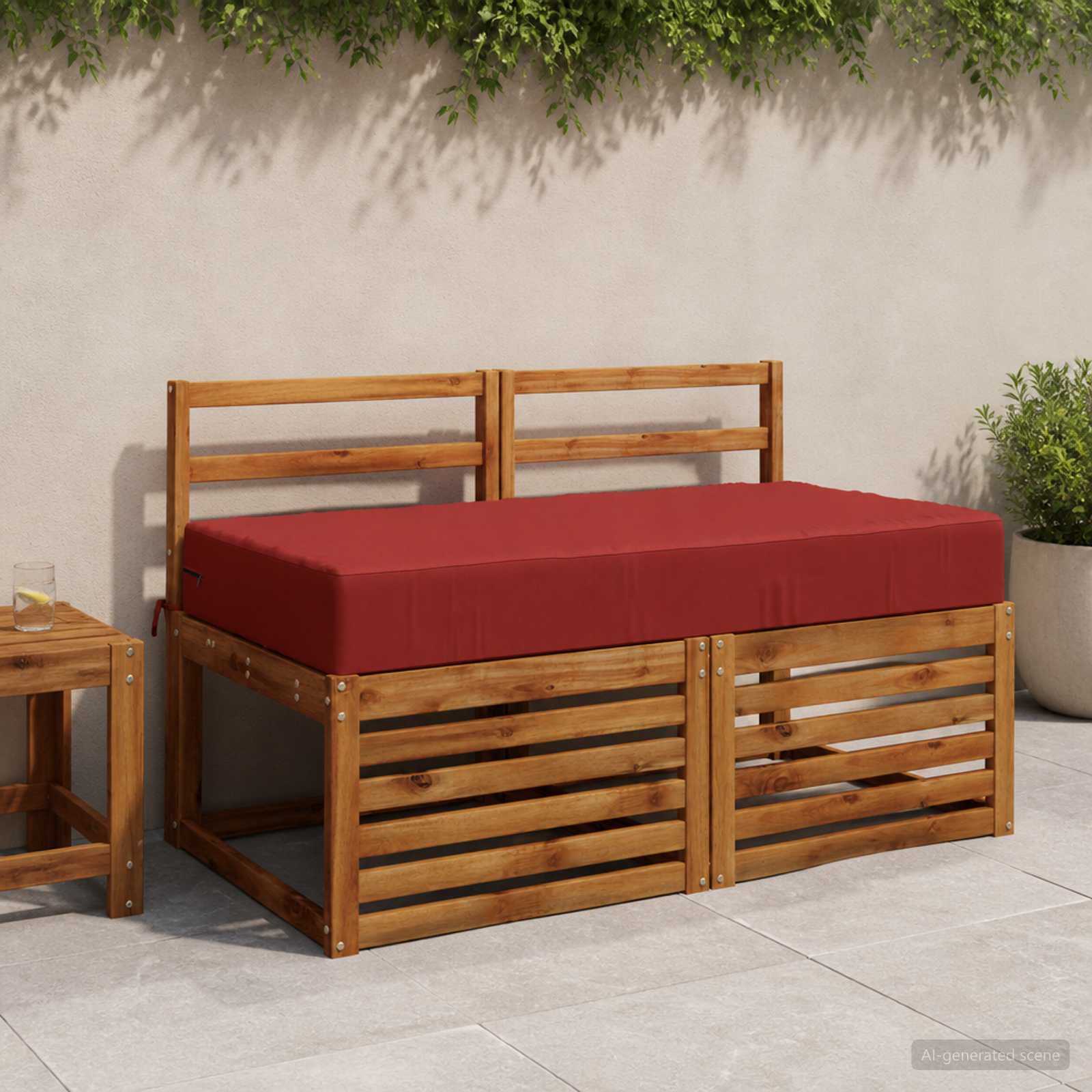 Cuscino per la seduta SOEST 100% Poliestere Rosso