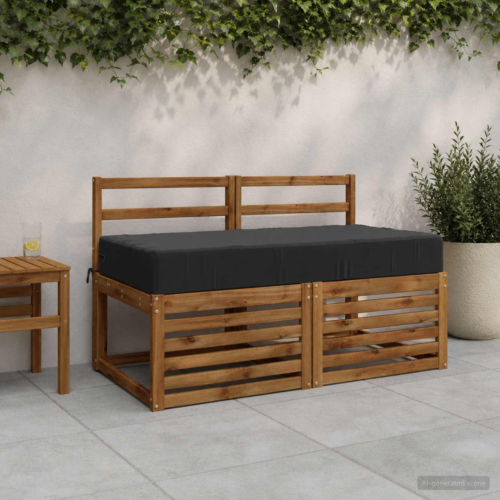 Cuscino per la seduta SOEST 100% Poliestere Antracite