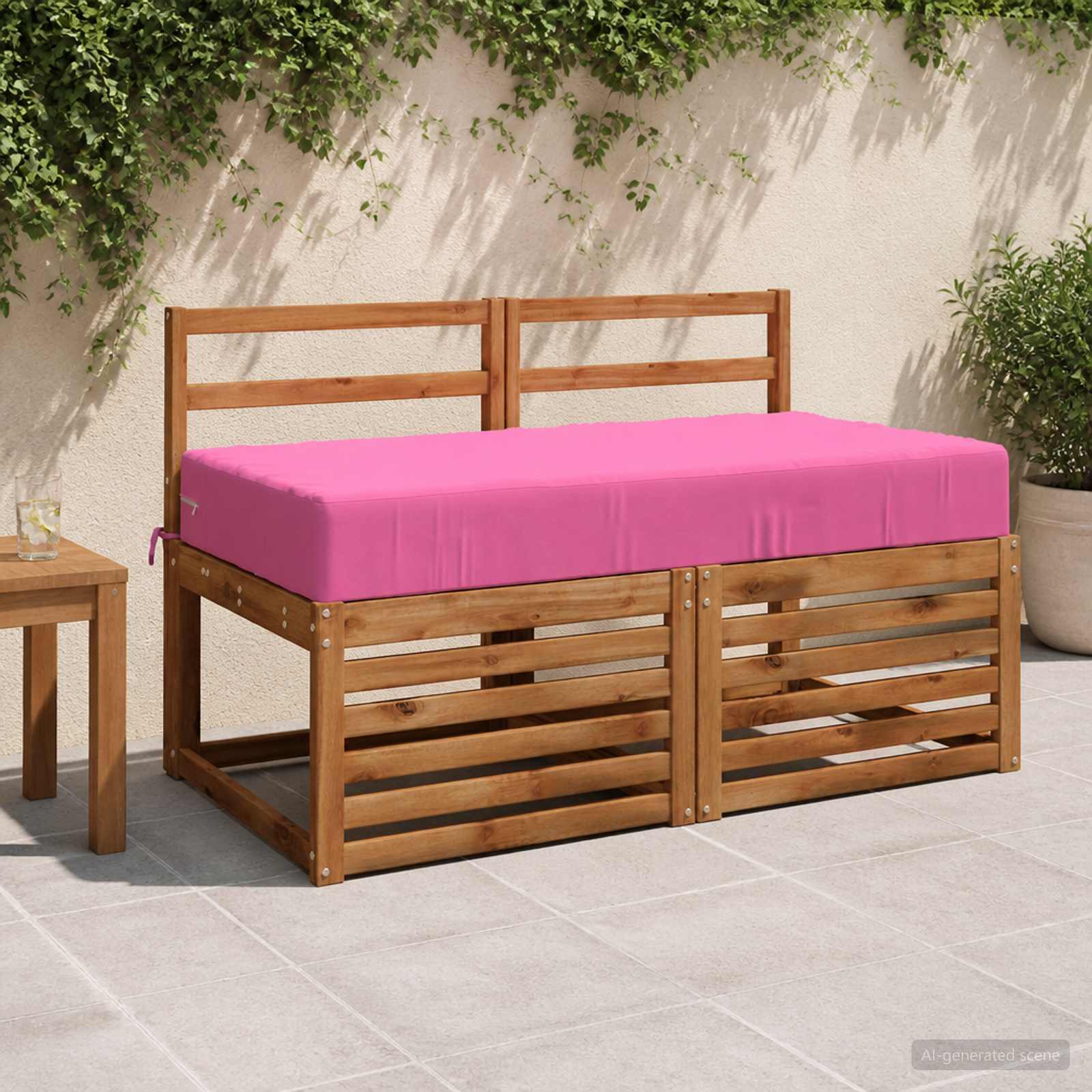 Cuscino per la seduta SOEST 100% Poliestere Rosa