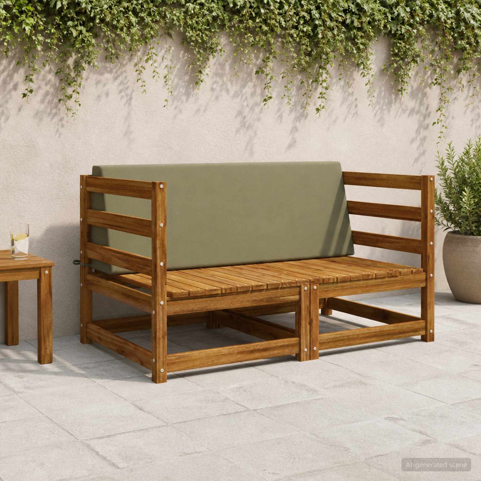 Cuscino schienale SOEST 100% Poliestere Verde oliva