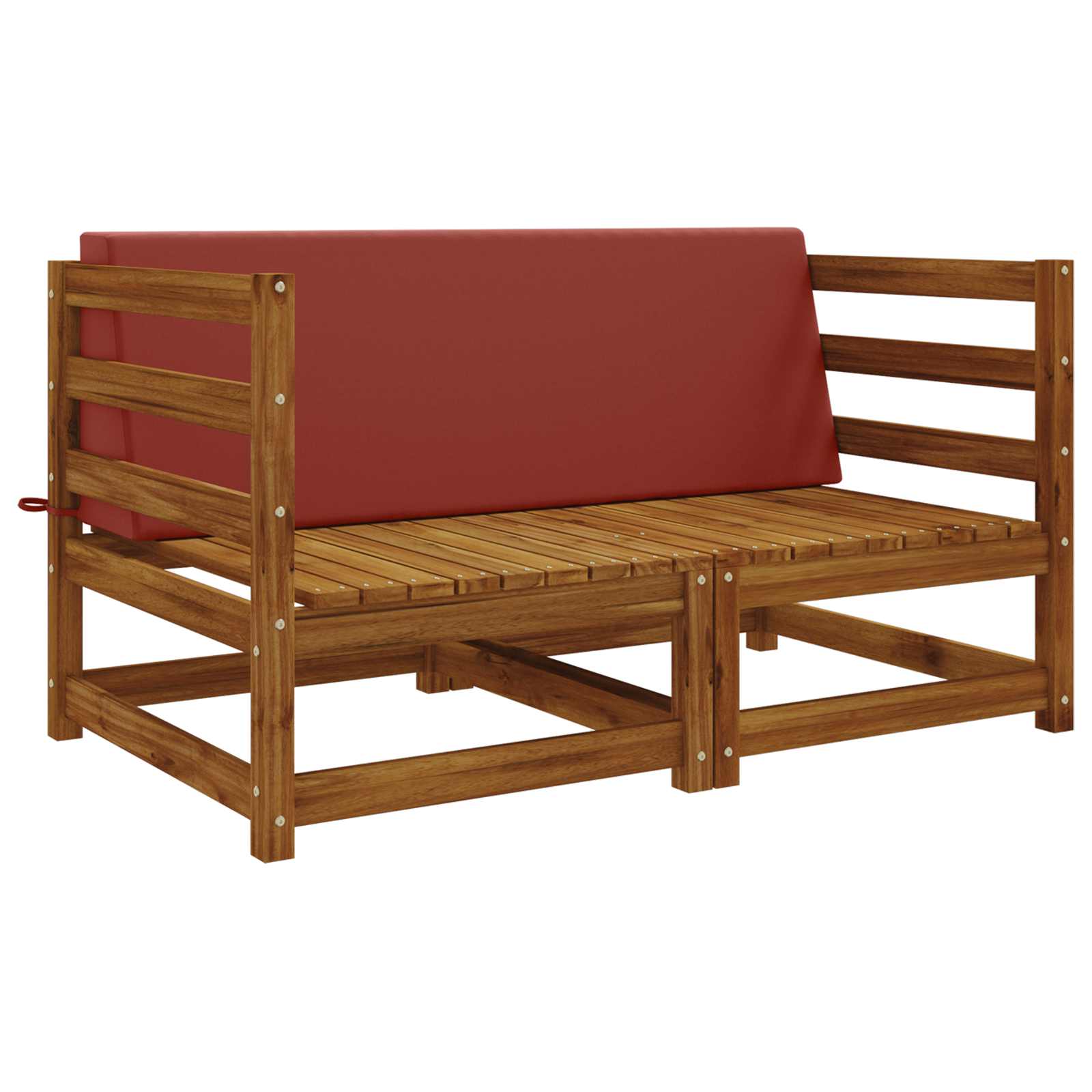 Cuscino schienale SOEST 100% Poliestere Rosso 120 x 20 x 40 cm