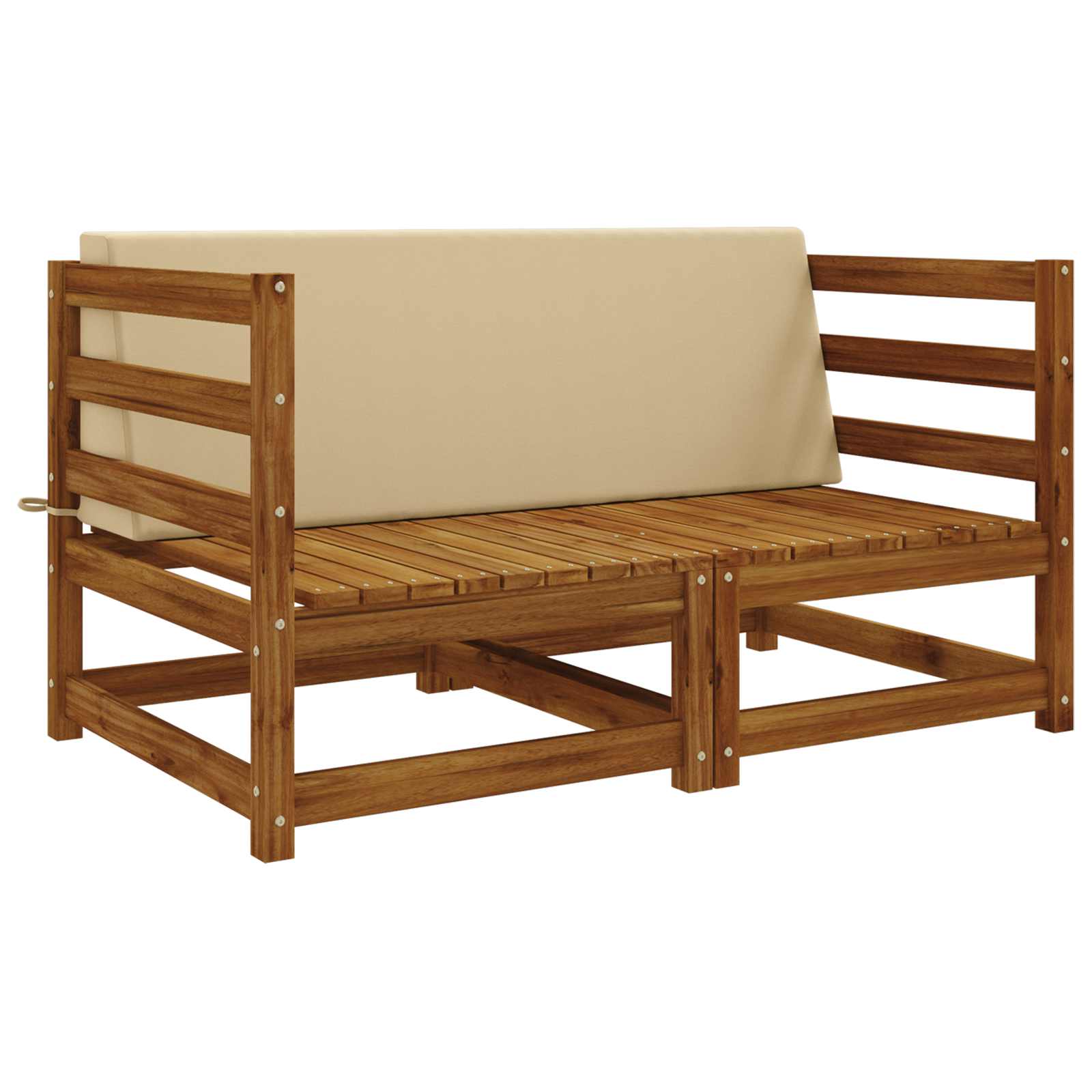 Cuscino schienale SOEST 100% Poliestere Beige 120 x 20 x 40 cm
