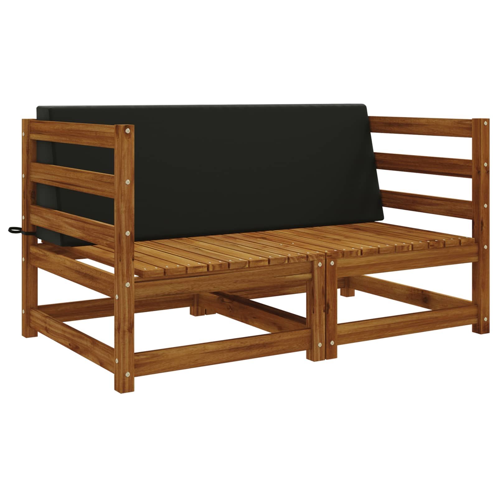 Cuscino schienale SOEST 100% Poliestere Nero 120 x 20 x 40 cm
