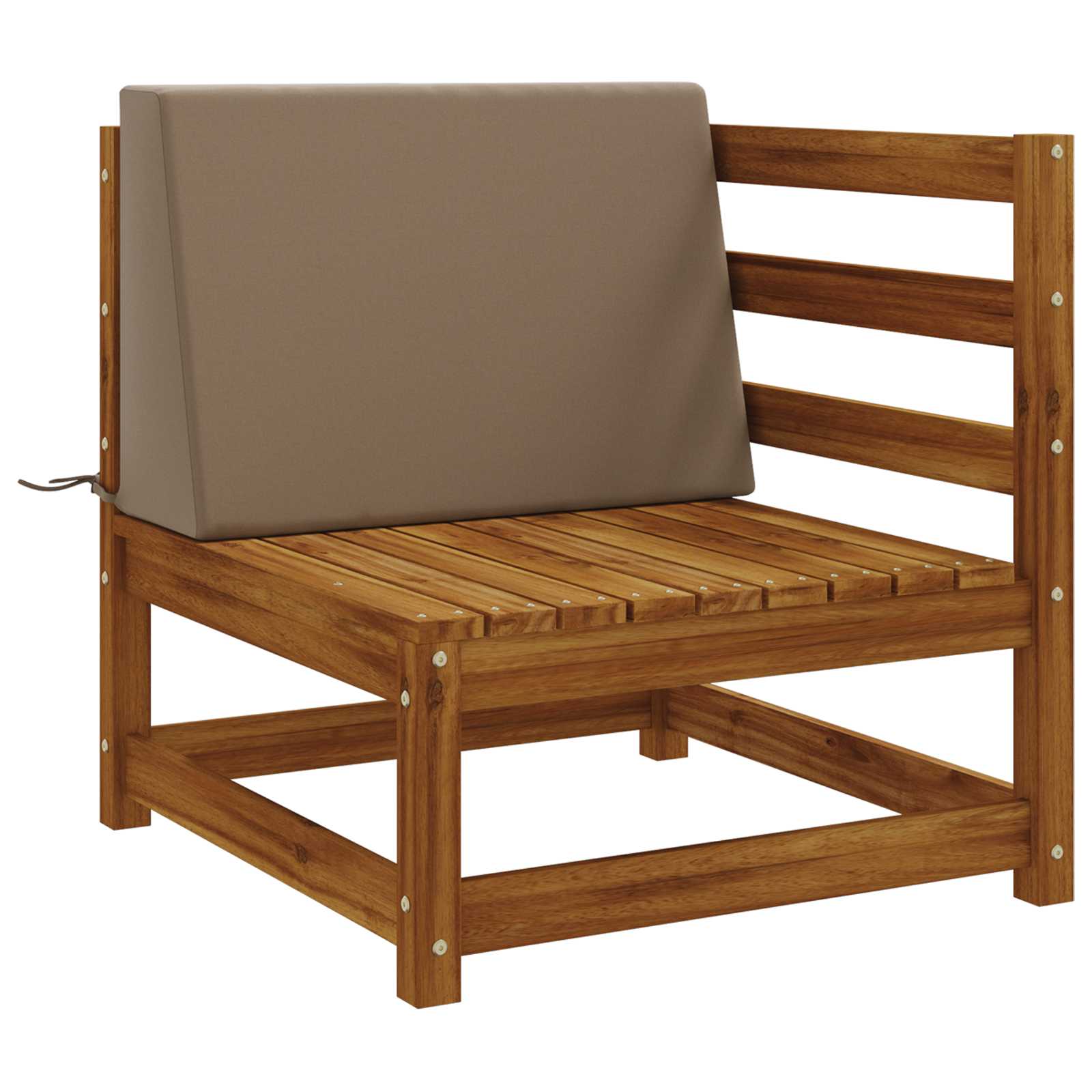 Cuscino schienale SOEST 100% Poliestere Tortora 60 x 20 x 40 cm