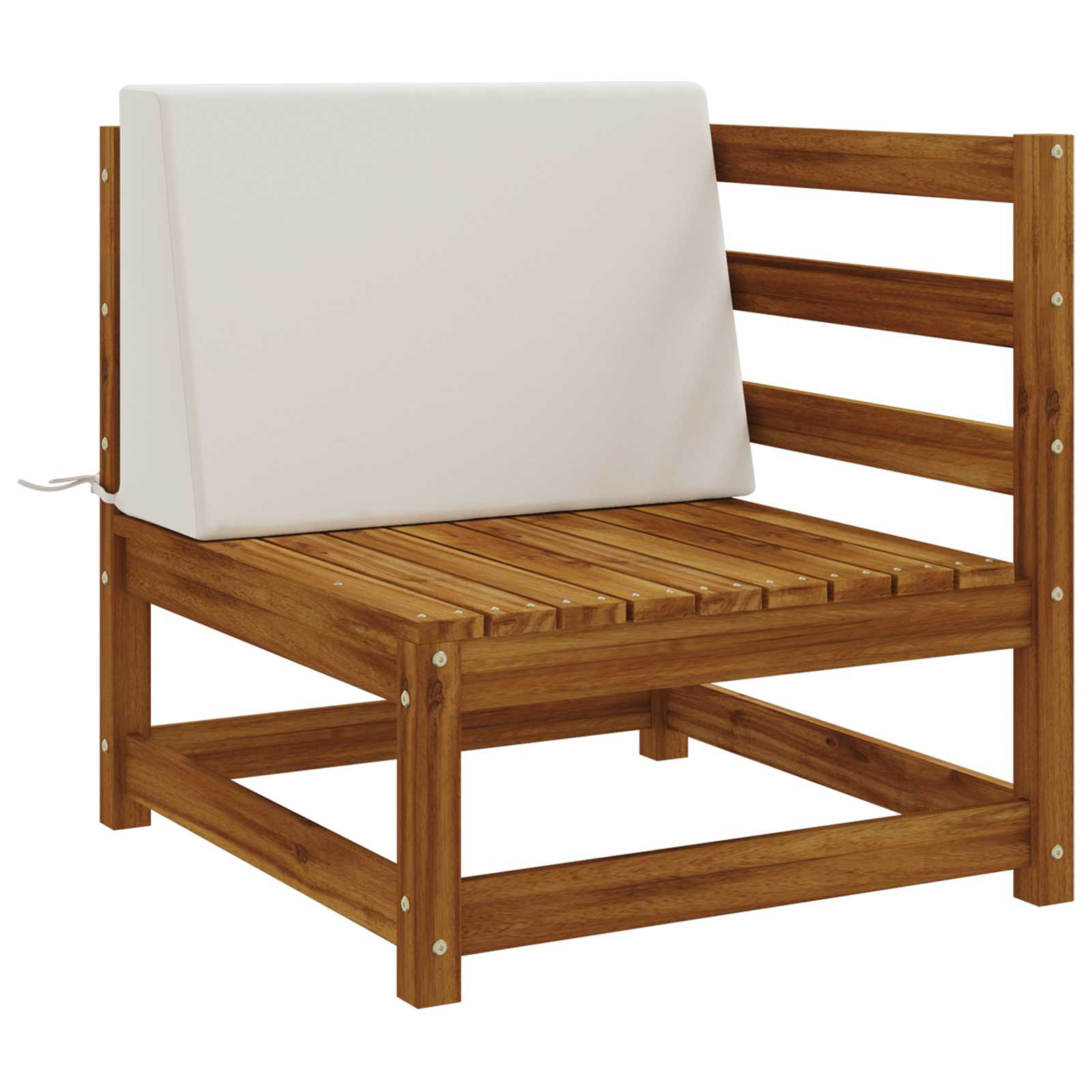 Cuscino schienale SOEST 100% Poliestere Bianco 60 x 20 x 40 cm