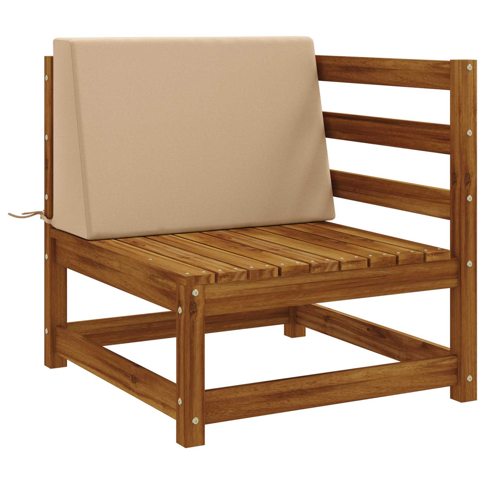Cuscino schienale SOEST 100% Poliestere Sabbia 60 x 20 x 40 cm