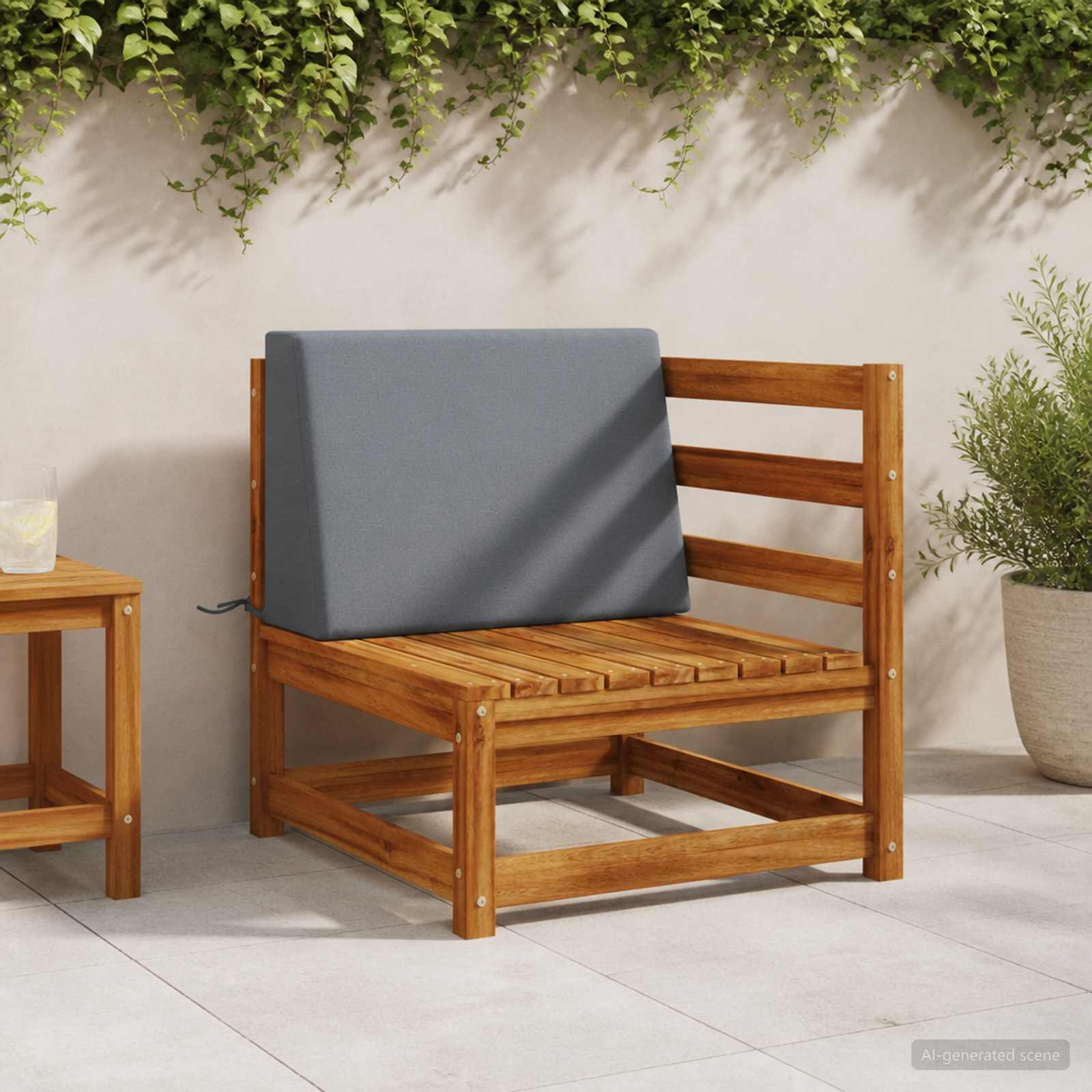 Cuscino schienale SOEST 100% Poliestere Blu 60 x 20 x 40 cm