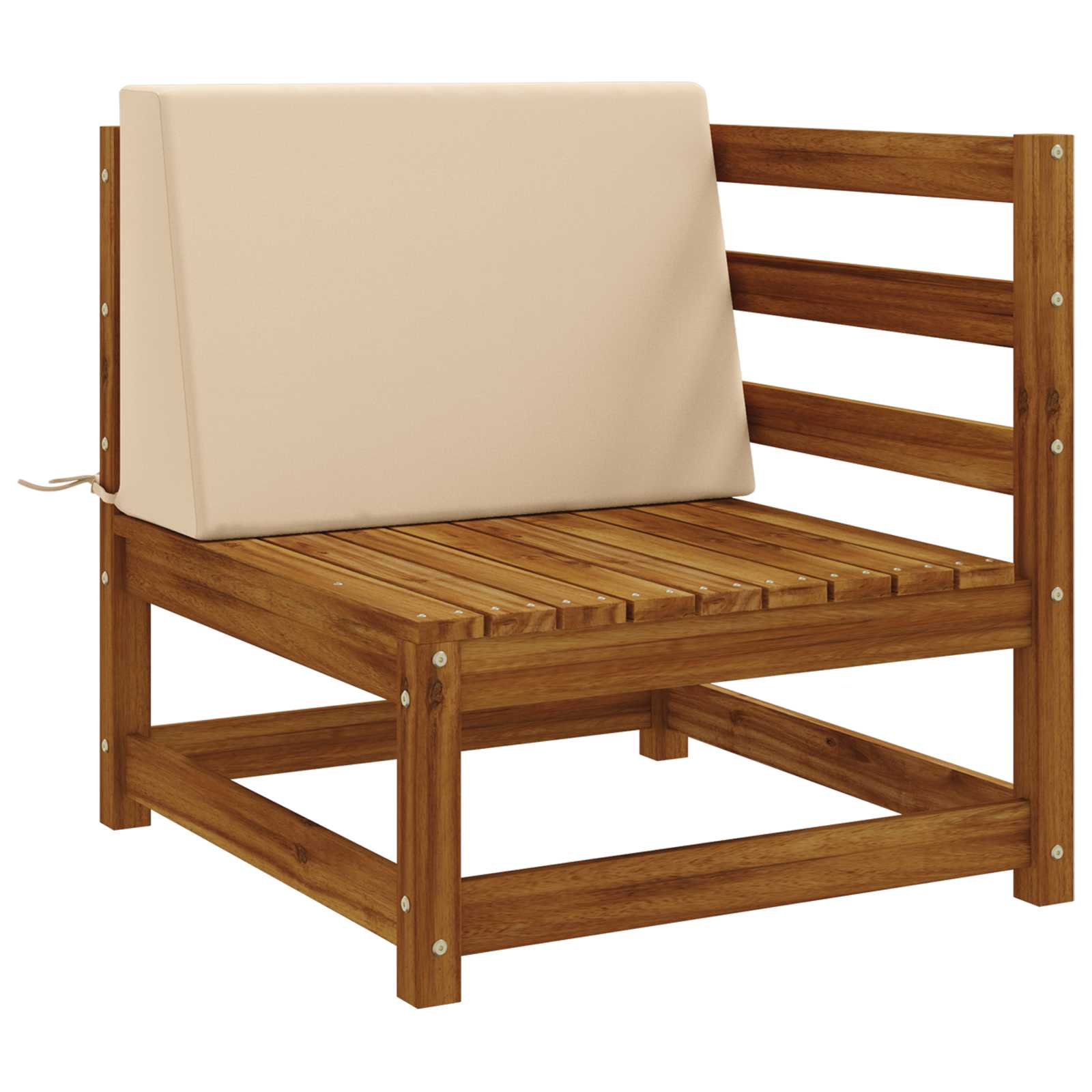 Cuscino schienale SOEST 100% Poliestere Crema 60 x 20 x 40 cm