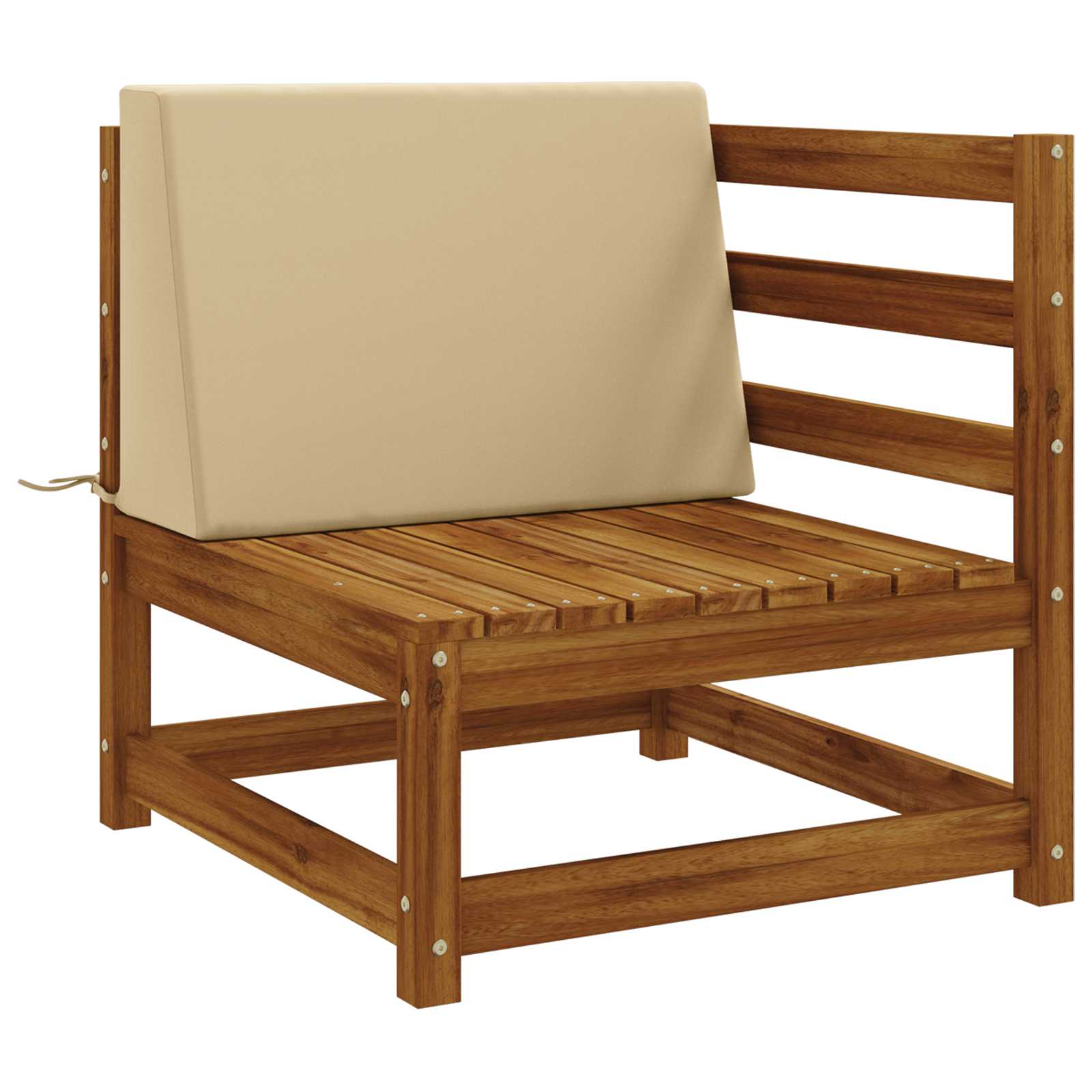 Cuscino schienale SOEST 100% Poliestere Beige 60 x 20 x 40 cm