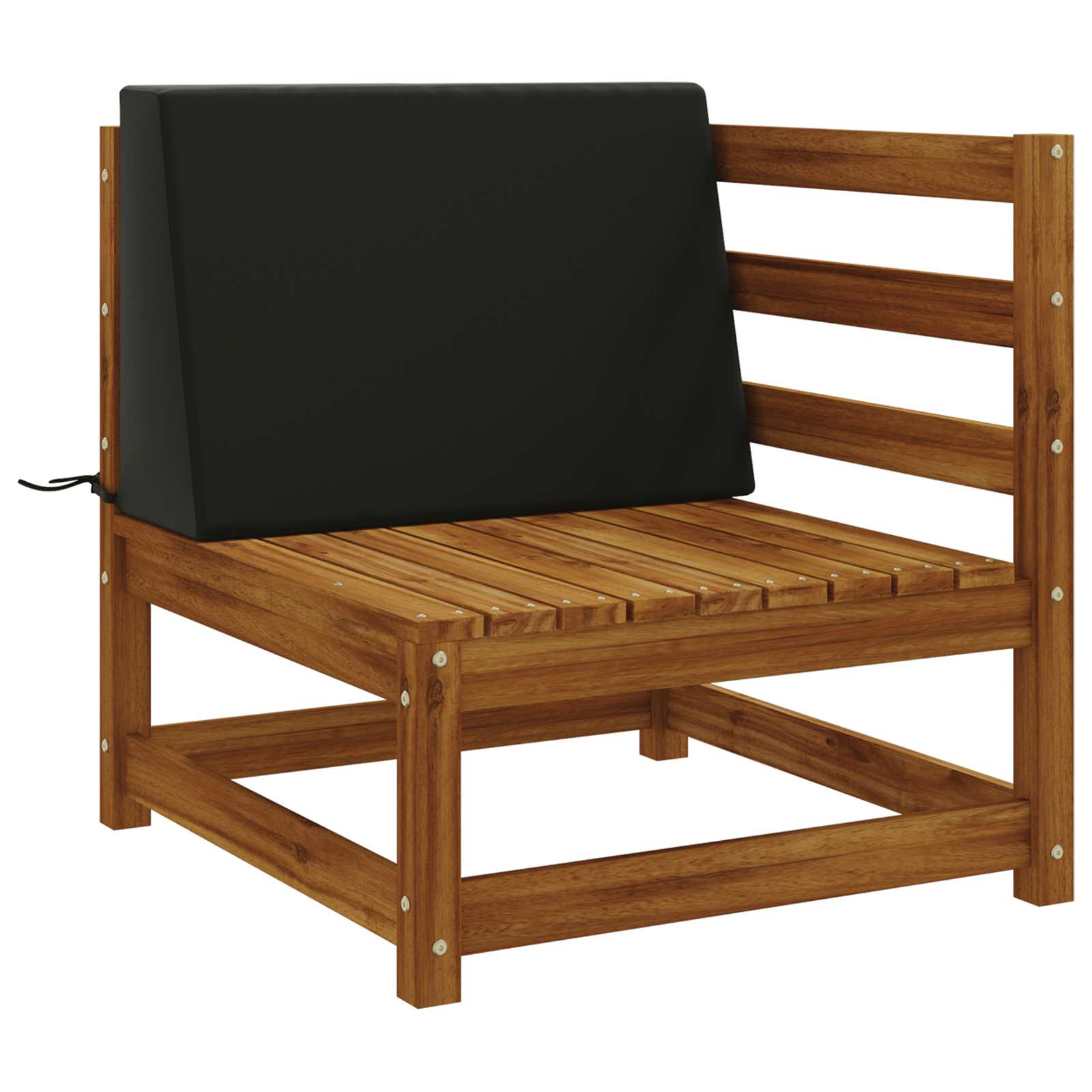 Cuscino schienale SOEST 100% Poliestere Nero 60 x 20 x 40 cm