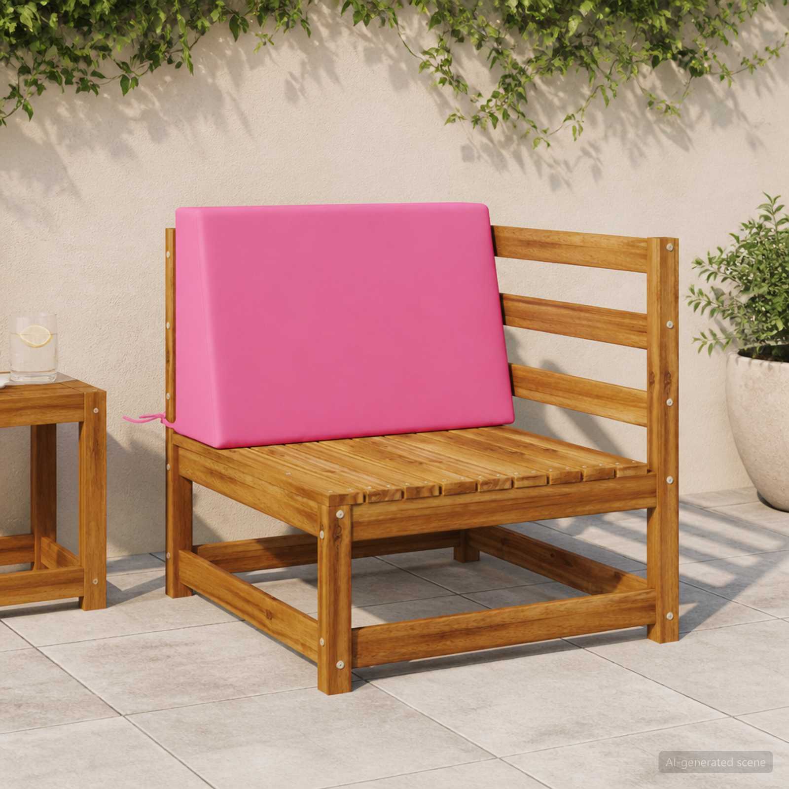 Cuscino schienale SOEST 100% Poliestere Rosa 60 x 20 x 40 cm
