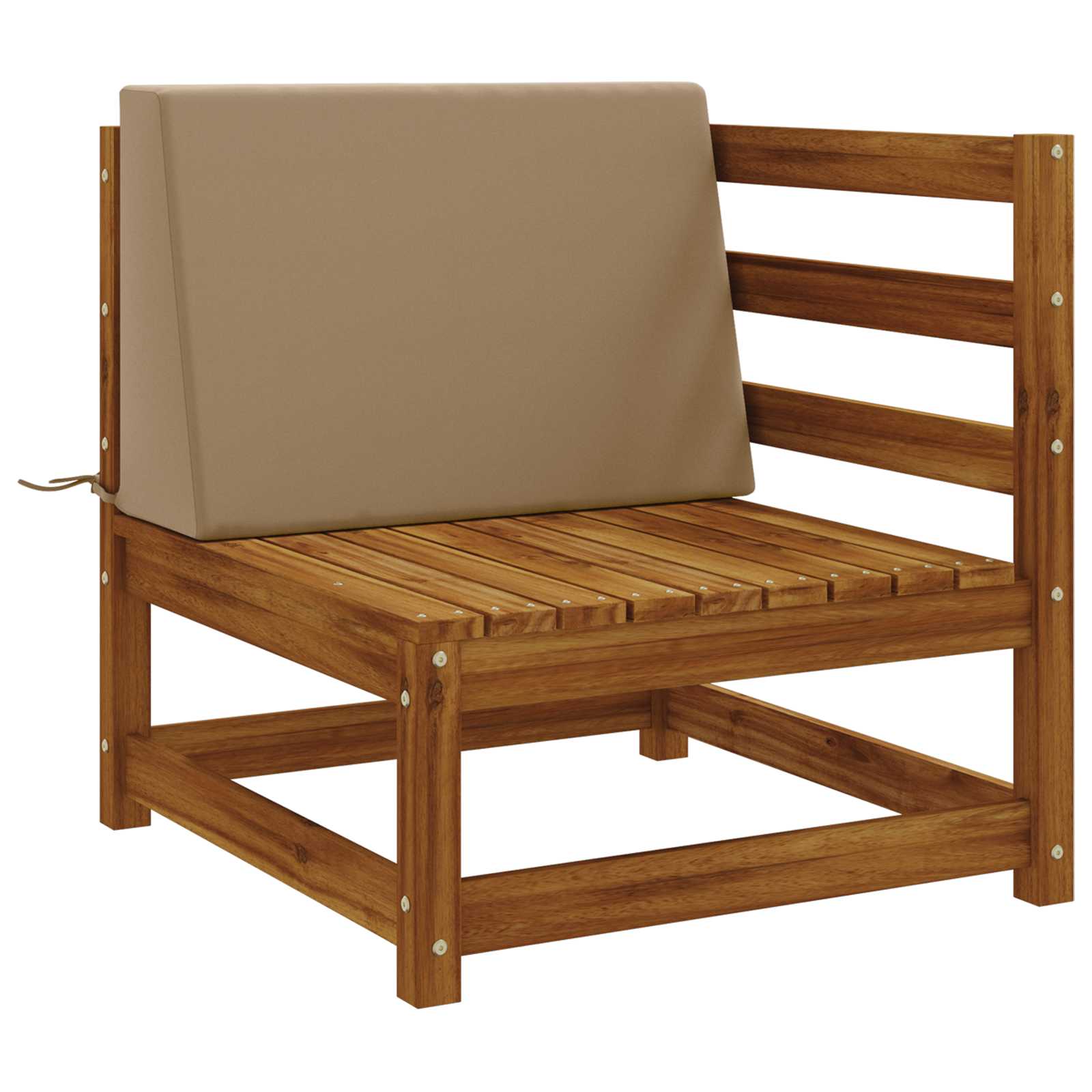Cuscino schienale SOEST 100% Poliestere Tortora 60 x 20 x 40 cm
