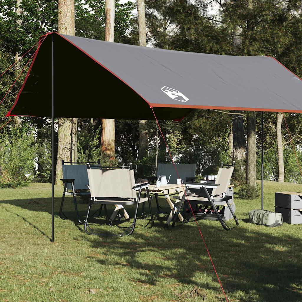 Telone da Campeggio Grigio e Arancione 430x380x210 cm Impermeabile