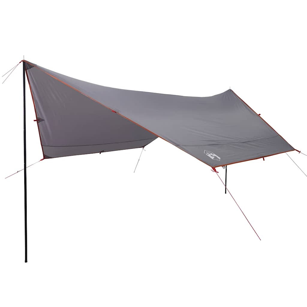 Telone da Campeggio Grigio e Arancione 430x380x210 cm Impermeabile