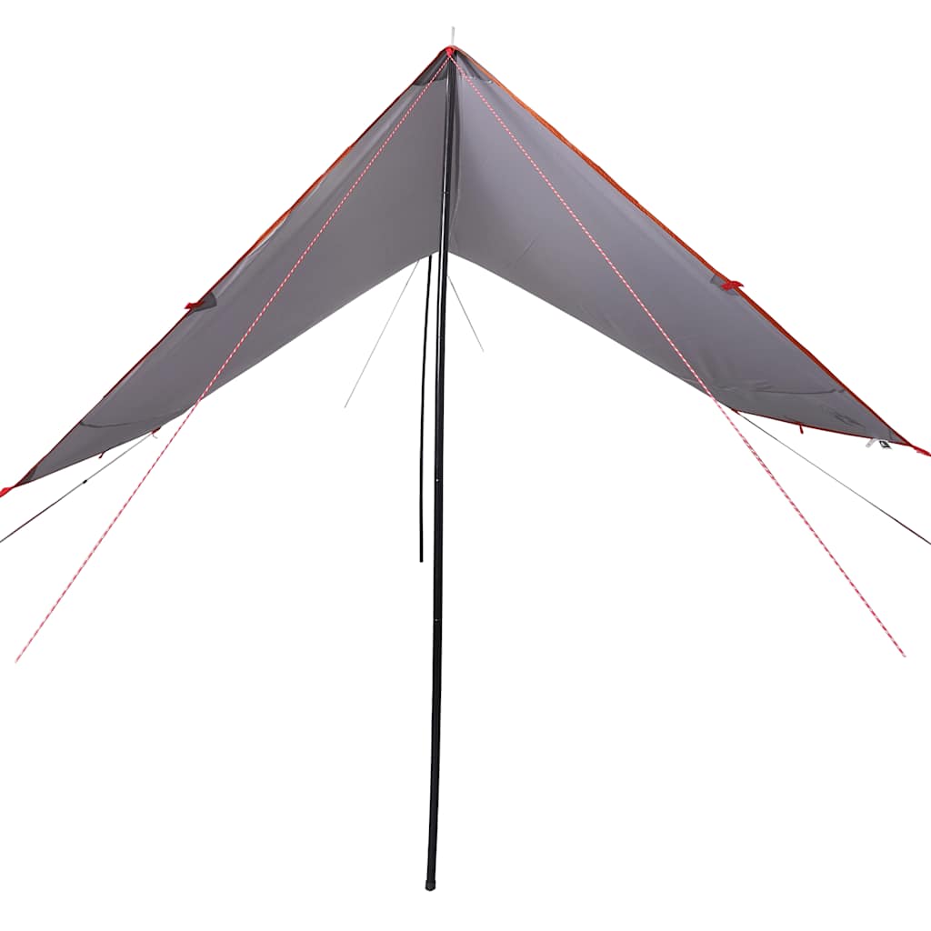 Telone da Campeggio Grigio e Arancione 430x380x210 cm Impermeabile