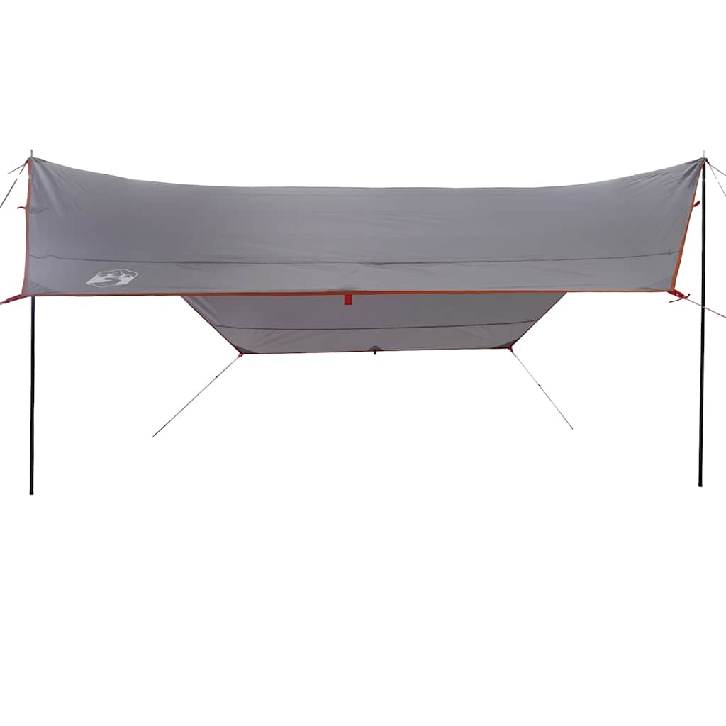 Telone da Campeggio Grigio e Arancione 430x380x210 cm Impermeabile