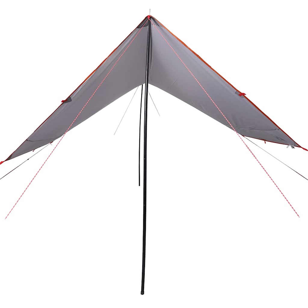 Telone da Campeggio Grigio e Arancione 430x380x210 cm Impermeabile