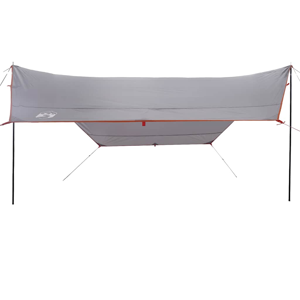 Telone da Campeggio Grigio e Arancione 430x380x210 cm Impermeabile