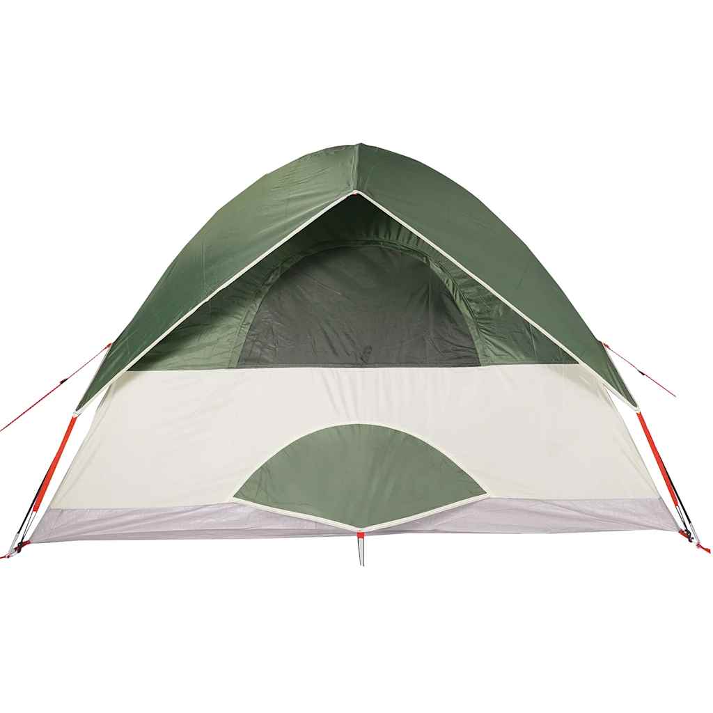 Tenda da Campeggio a Cupola per 3 Persone Verde Impermeabile