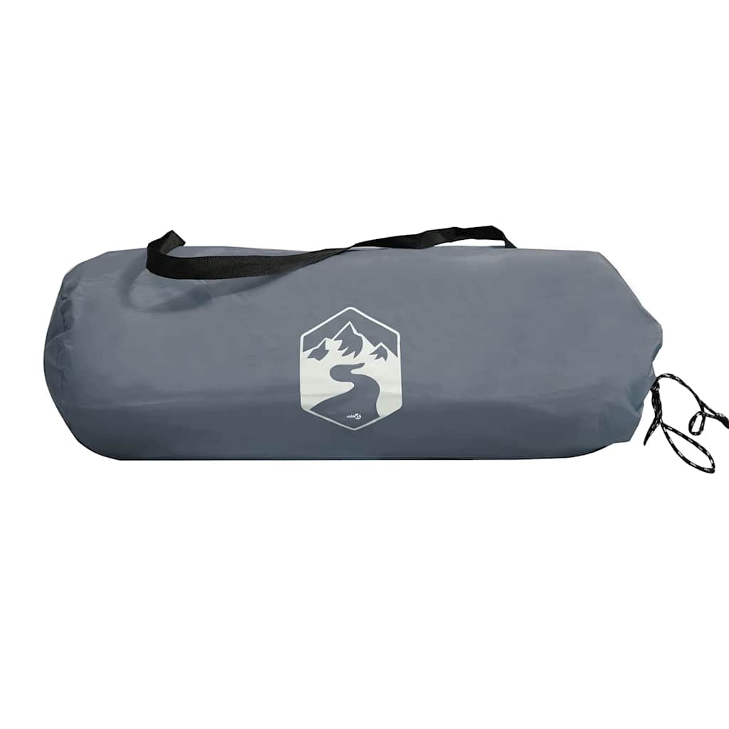 Tenda da Campeggio a Cupola 3 Persone Grigio e Arancione Impermeabile