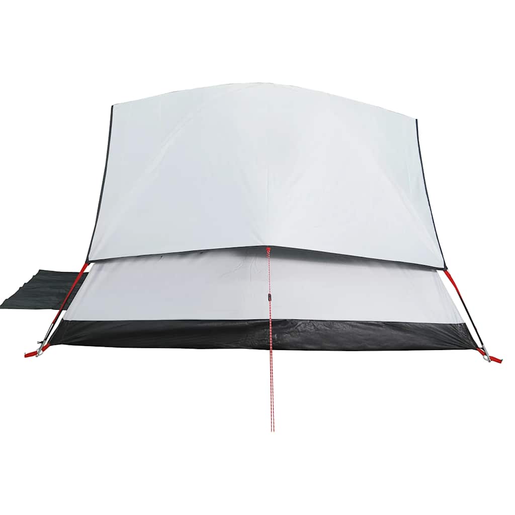 Tenda Campeggio a Cupola 3 Persone Bianca Tessuto Impermeabile