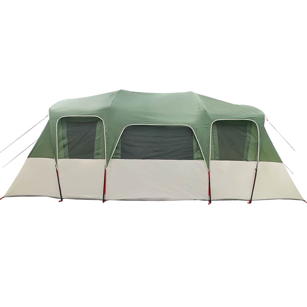 Tenda Familiare a Tunnel per 16 Persone Verde Impermeabile