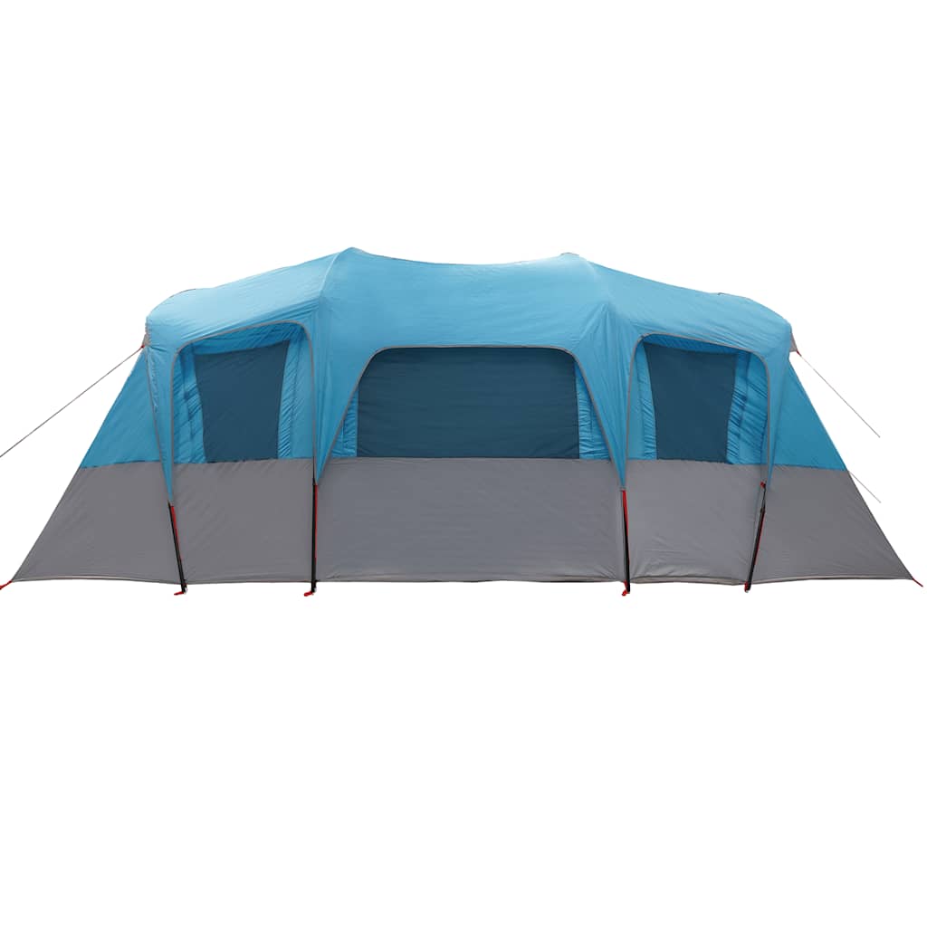 Tenda Familiare a Tunnel per 16 Persone Blu Impermeabile