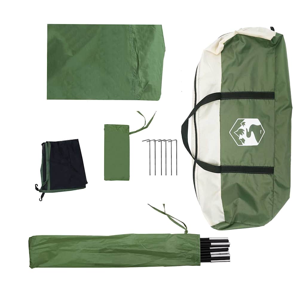 Tenda Familiare Tipi per 7 Persone Verde Impermeabile