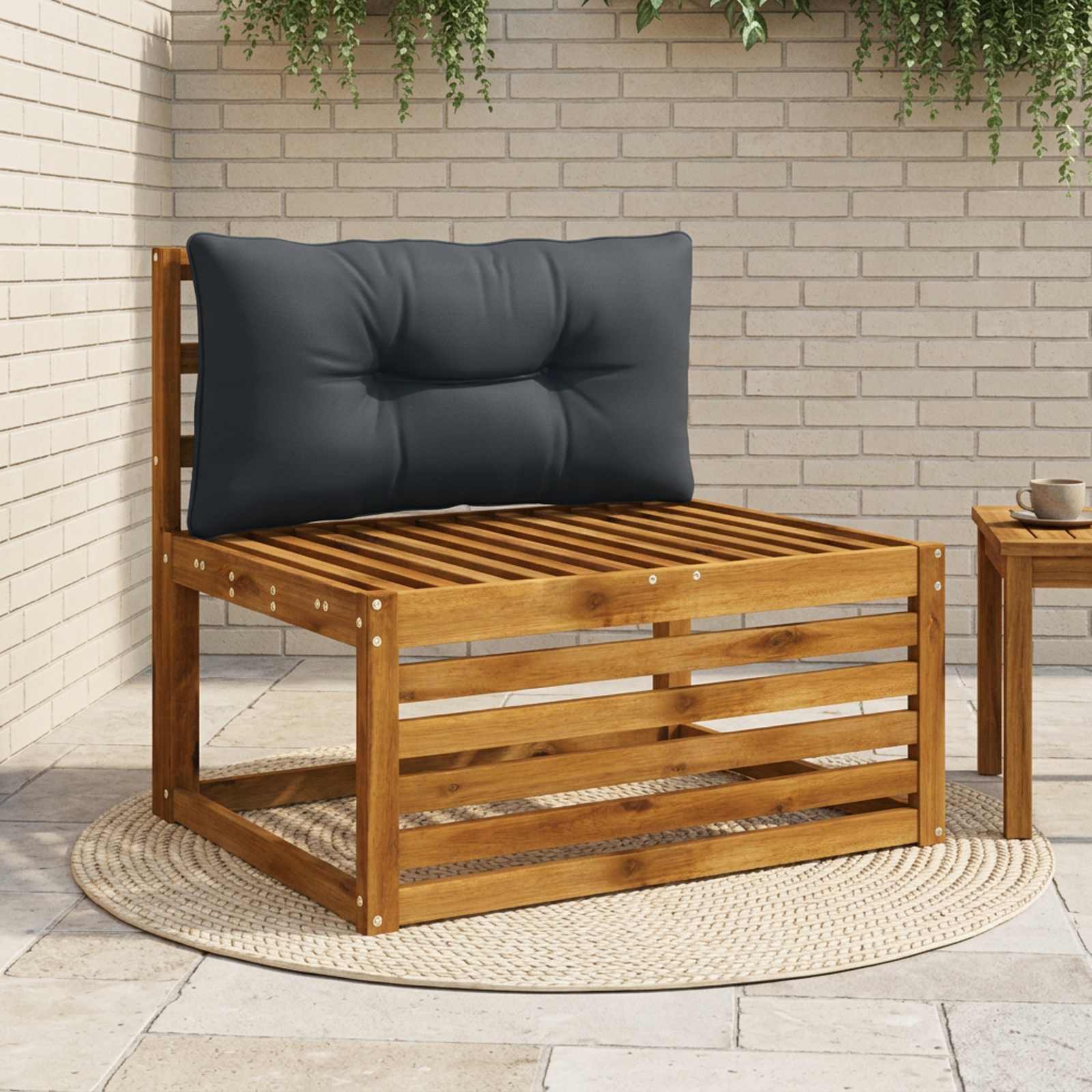 Cuscino per schienale PUTTEN 100% Poliestere Blu Scuro