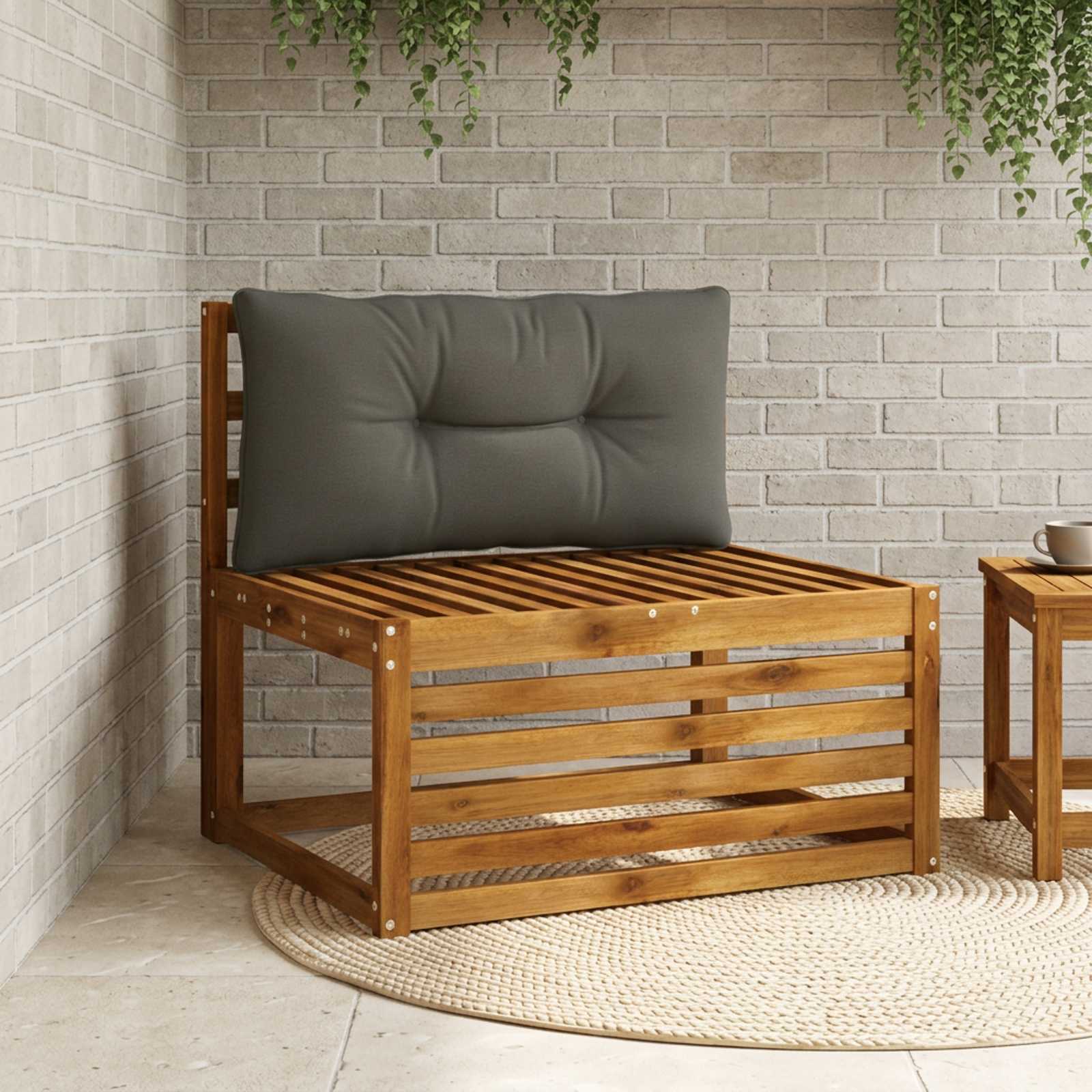 Cuscino per schienale PUTTEN 100% Poliestere Antracite