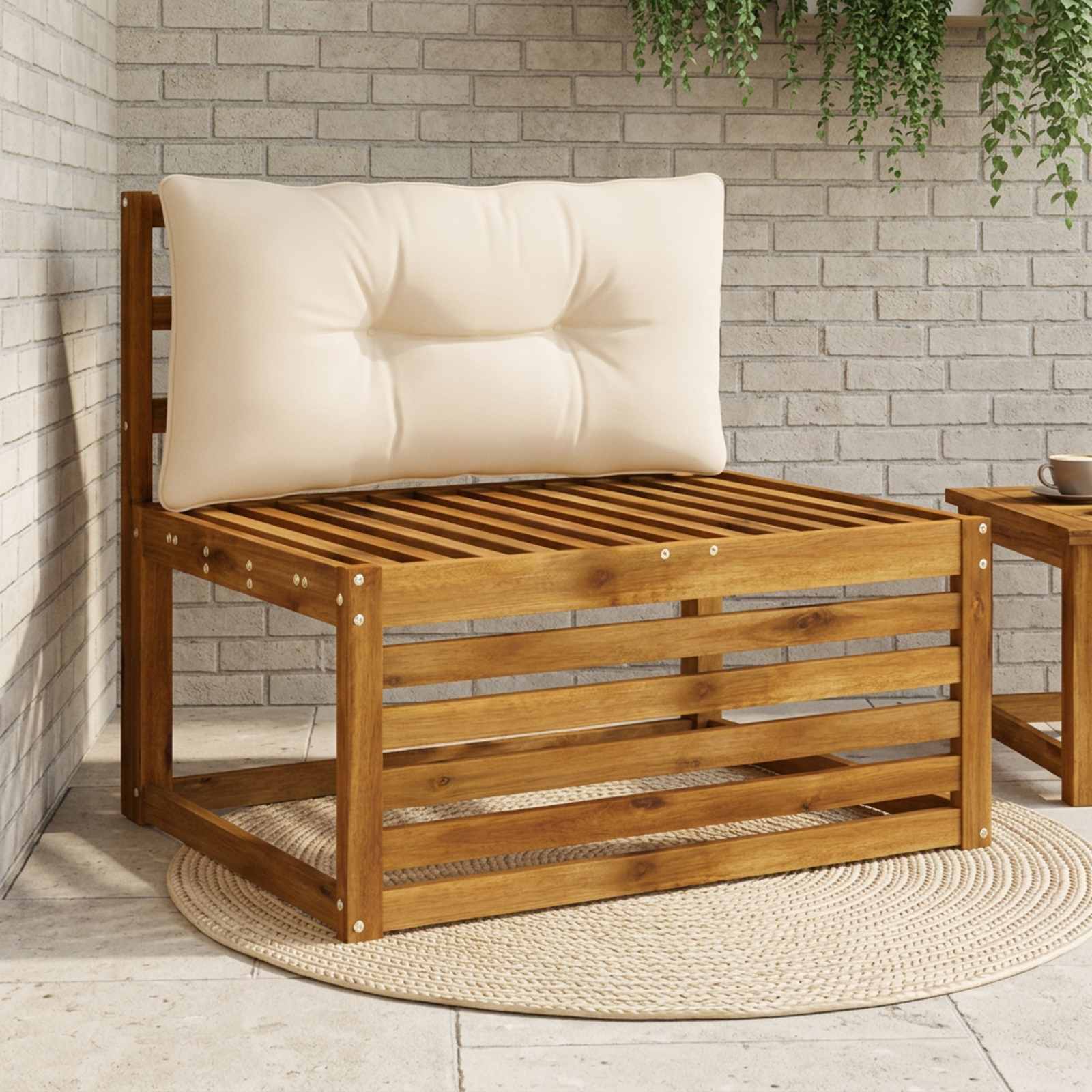 Cuscino per schienale PUTTEN 100% Poliestere Crema