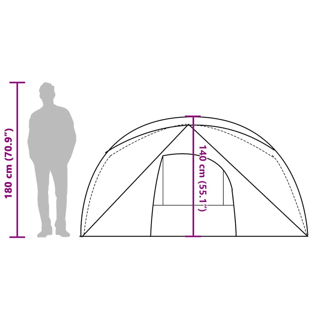 Tenda da Campeggio a Cabina 4 Persone Impermeabile