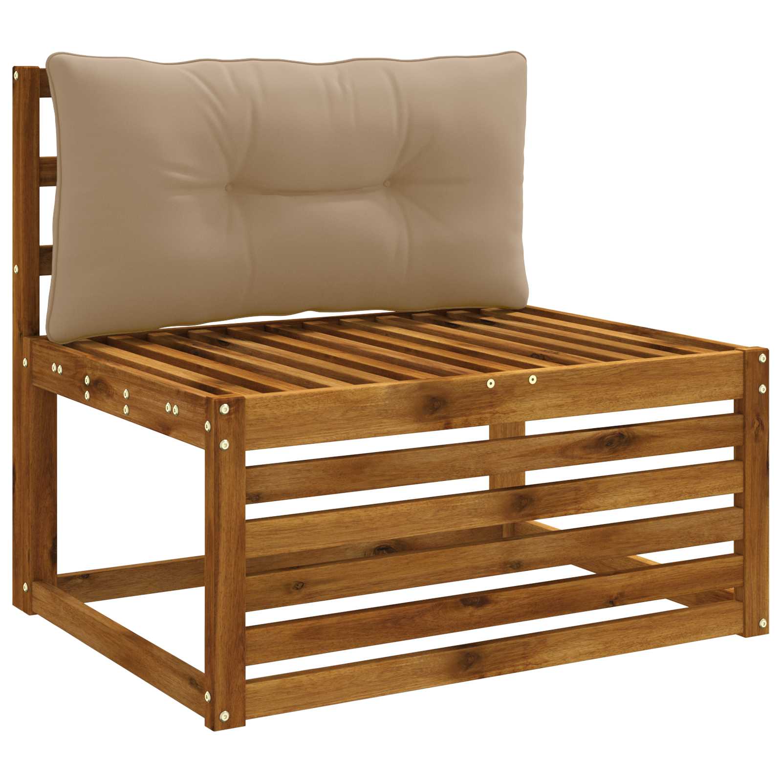 Cuscino per schienale PUTTEN 100% Poliestere Tortora