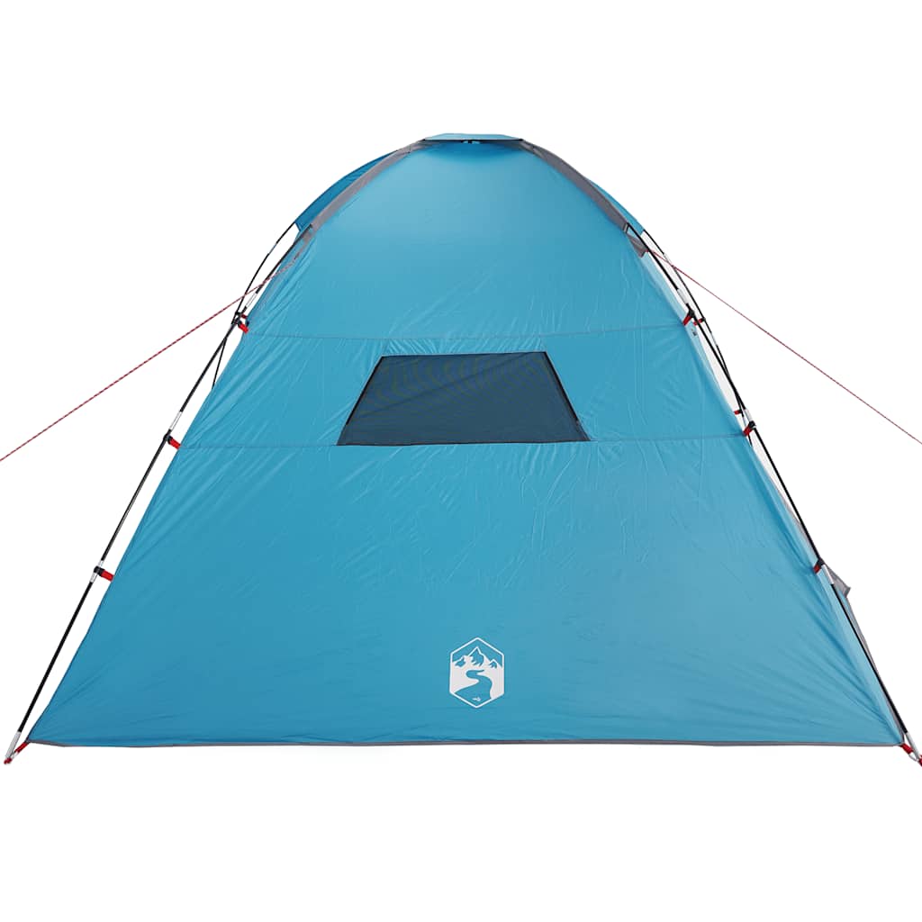 Tenda da Campeggio per 8 Persone Blu Impermeabile