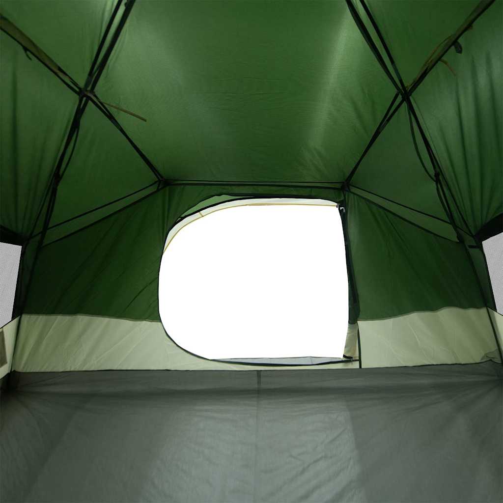 Tenda da Campeggio a Cupola per 4 Persone Verde Impermeabile