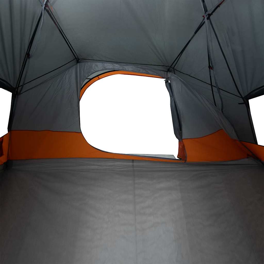 Tenda da Campeggio a Cupola 4 Persone Grigia Impermeabile