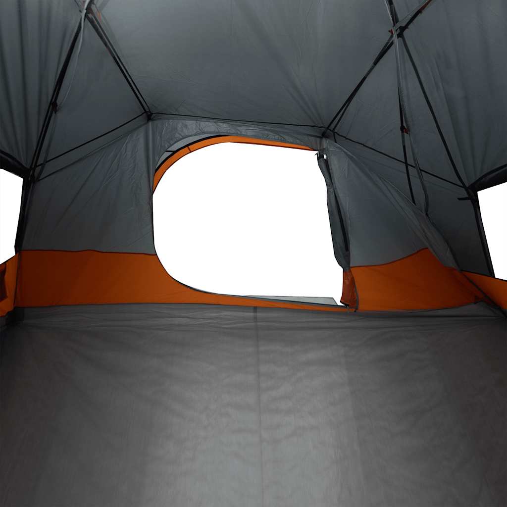 Tenda da Campeggio a Cupola per 6 Persone Grigia Impermeabile