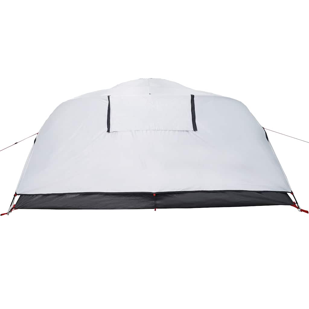 Tenda Campeggio a Cupola 4 Persone Bianca Tessuto Impermeabile