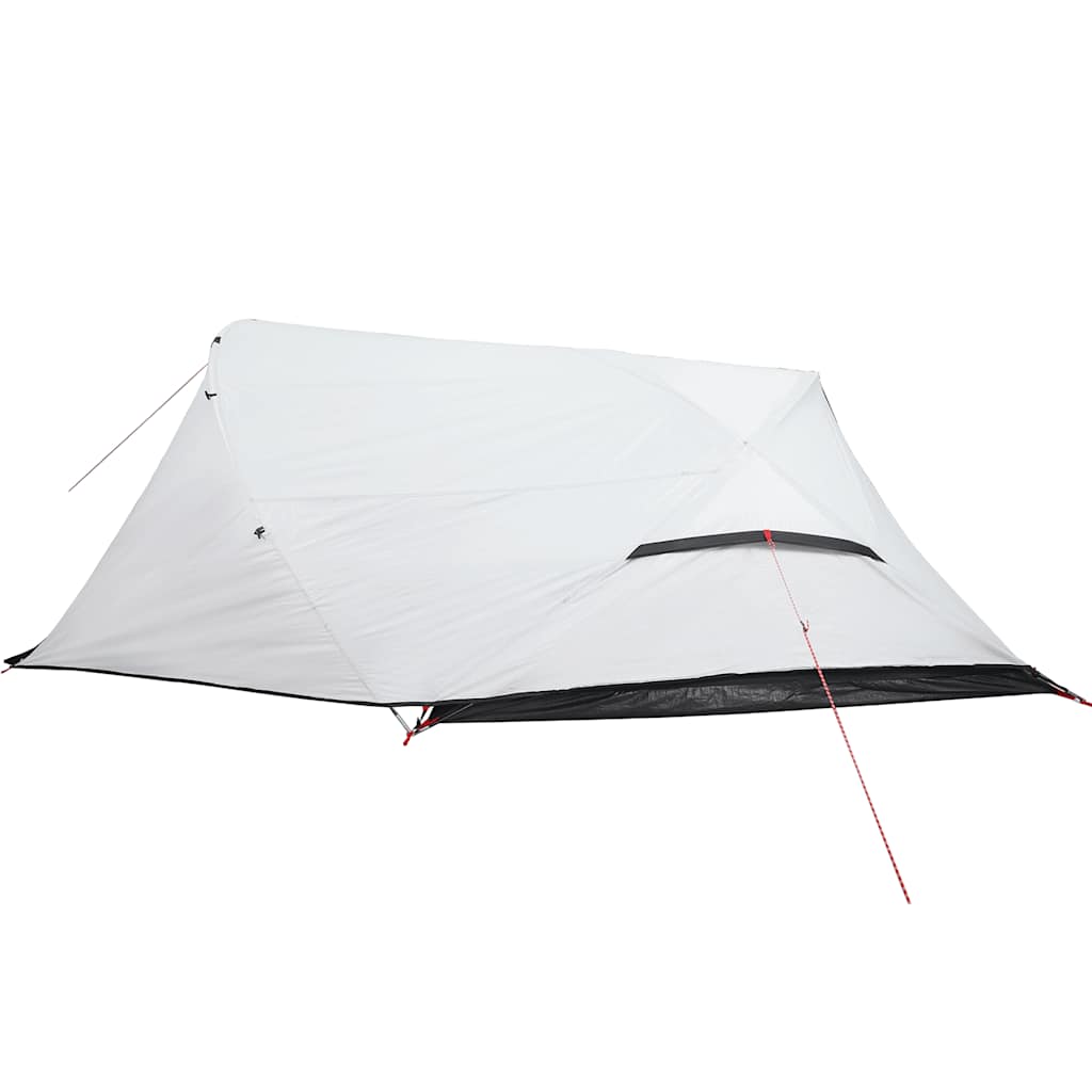 Tenda Campeggio a Cupola 4 Persone Bianca Tessuto Impermeabile