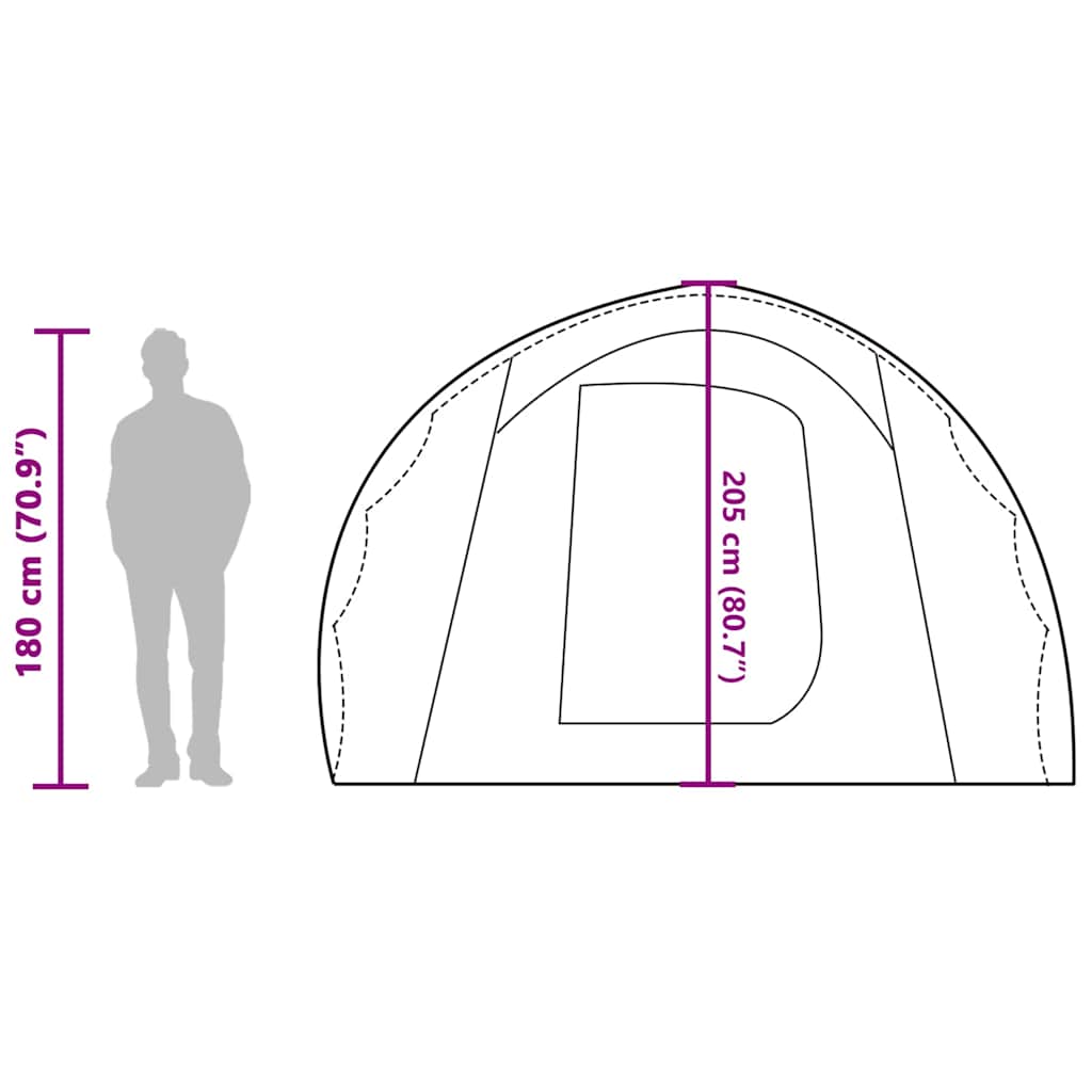 Tenda Familiare per 6 Persone Blu Impermeabile
